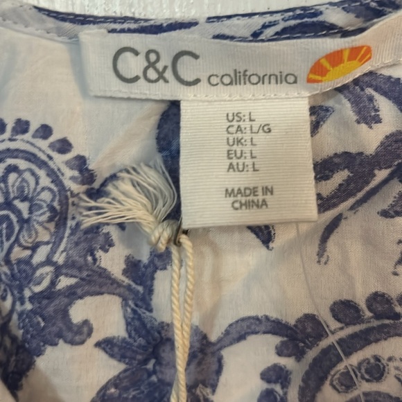 Tribal Spring/Summer-Printed Blouse-Blue Star - Picture 2 of 3